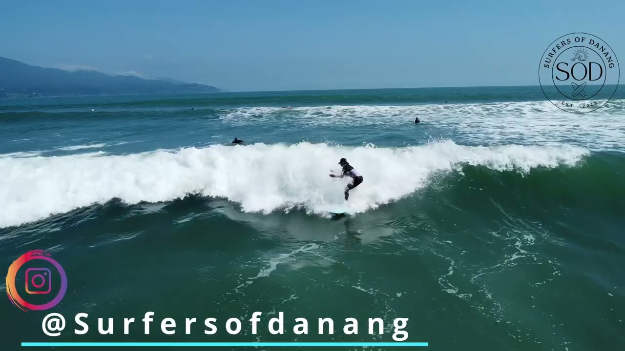 Surfing at MyKhe Beach - DaNang City - 30/1