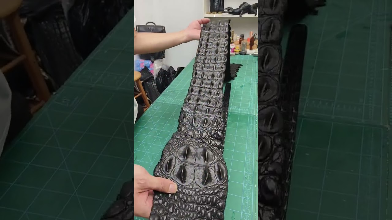 crocodile leather belt customized fashionable
