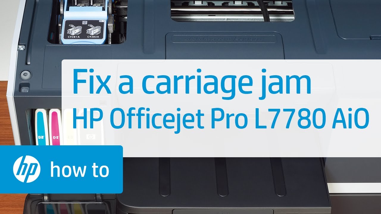 Fixing a Carriage Jam | HP Officejet Pro L7780 All-in-One Printer | HP
