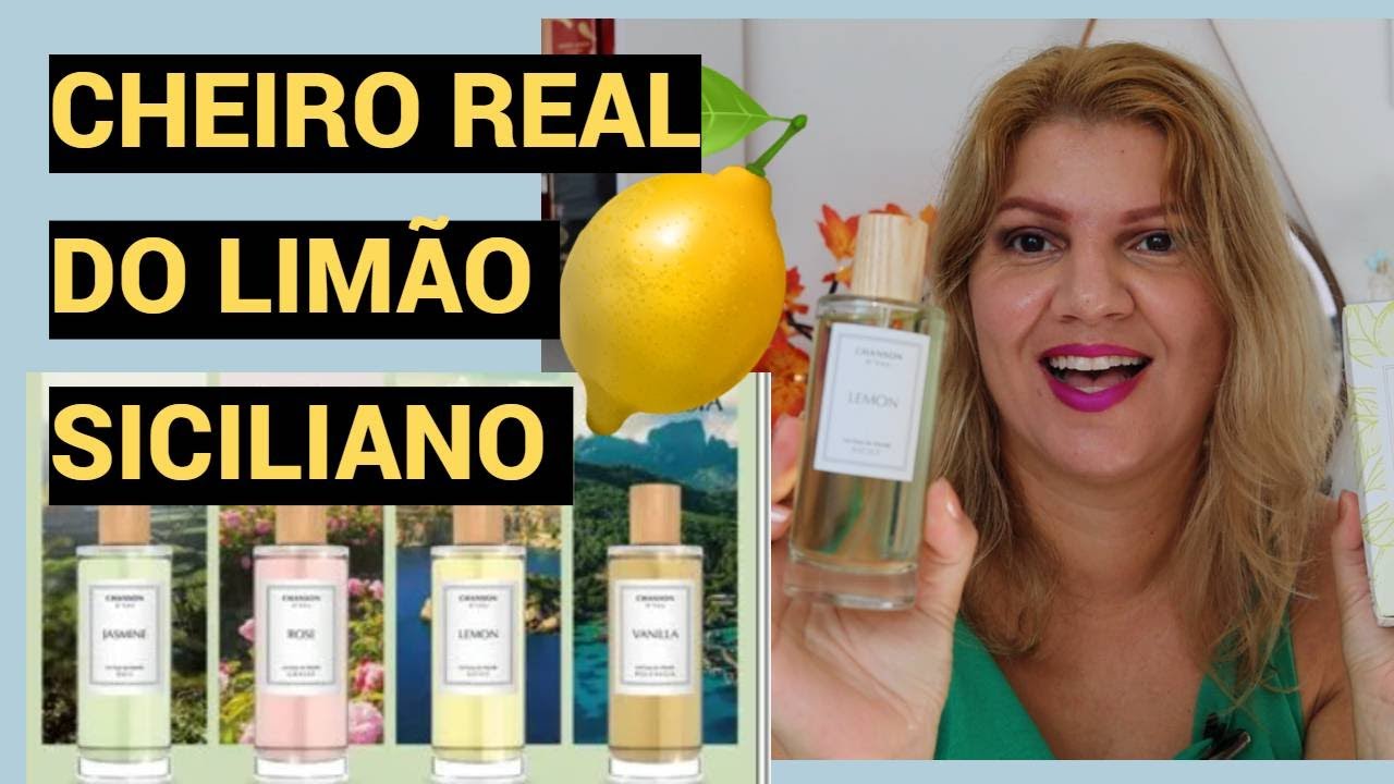CHANSON D'EAU LEMON PERFUME DE LIMÃO SICILIANO NATURAL CUSTANDO POUCO