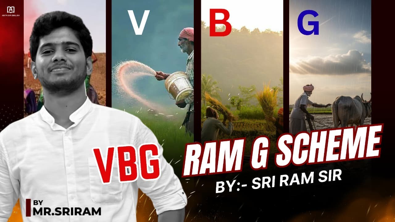 VB-G RAM G 🆚 MGNREGA Act Explained in Tamil | Rural Employment Scheme | Sriram
