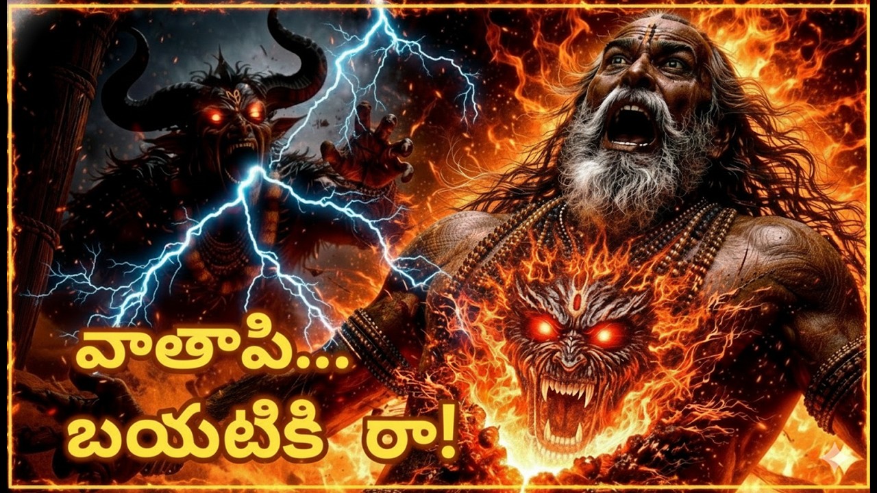 అగస్త్య మహర్షి భోజనం చేసిన తర్వాత ఏం జరిగింది?! 😱| ఇల్వల–వాతాపి, బల్వల కథ|Ilvala Vatapi Story Telugu