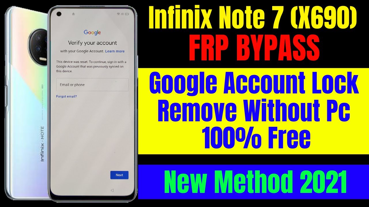 Infinix Note 7 (X690) FRP Bypass ll Google Account Bypass Without Pc 100% Free New Trick 2021
