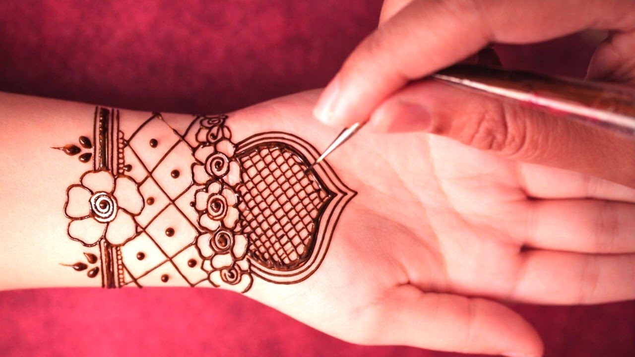 So simple front hand mehendi design l Easy Henna designs for beginners l bridal mehendi design 