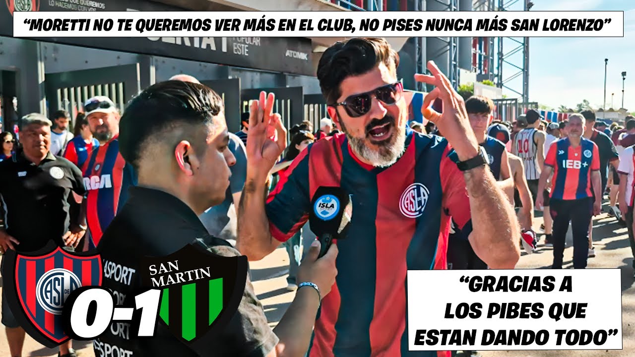 REACCIÓN CON HINCHAS 🎙🐦‍⬛ - SAN LORENZO 0-1 SAN MARTIN (SJ) - FECHA 12 - LIGA ARGENTINA - CLAUSURA🏆
