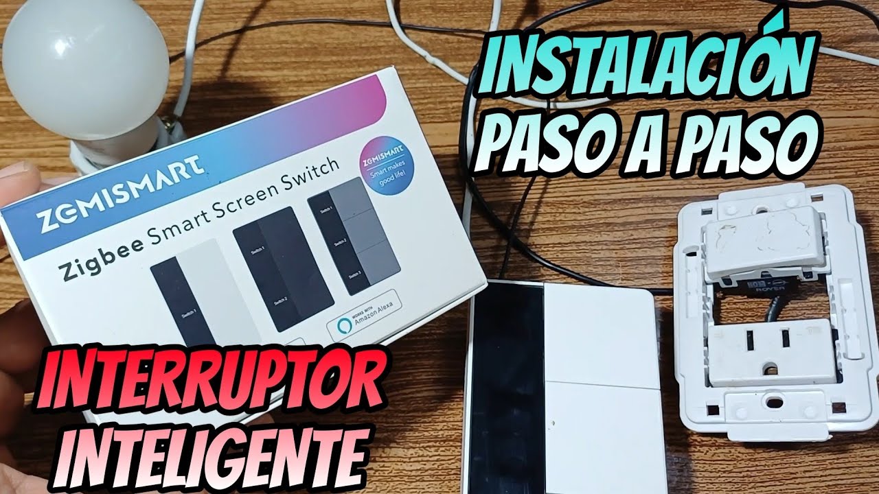 De Interruptor Normal a Inteligente en Minutos 😱 Instalación interruptor Zemismart con Pantalla