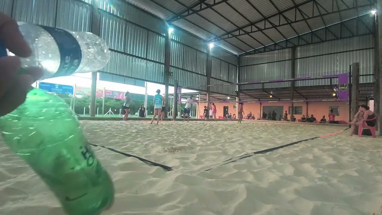 Jogo da Final 2° set, torneio da mega sports. Vitória pra Tita e Gi.