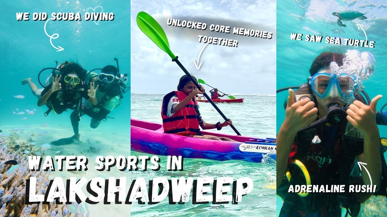 We did *SCOOBA DIVING* IN LAKSHADWEEP❤️🌊|Water Activities| Experience and Expenses💸|THE3SISTERS