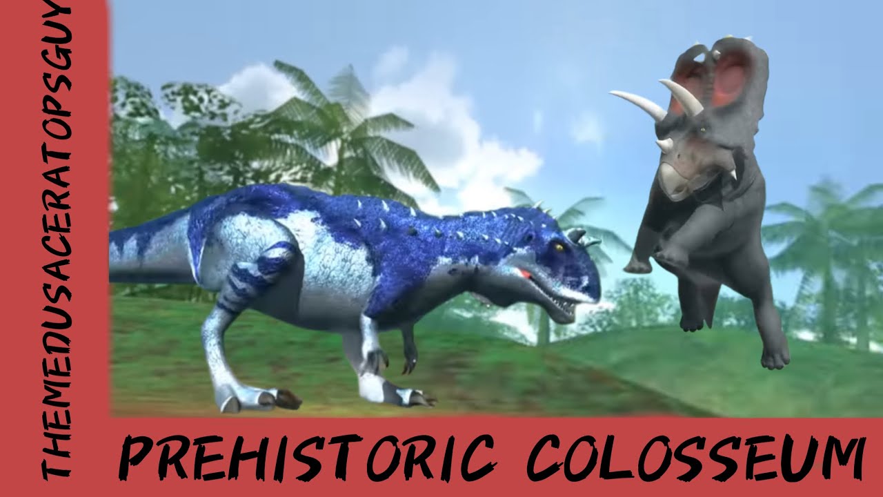 Prehistoric Colosseum S1 GB1 Anchiceratops VS Carnotaurus