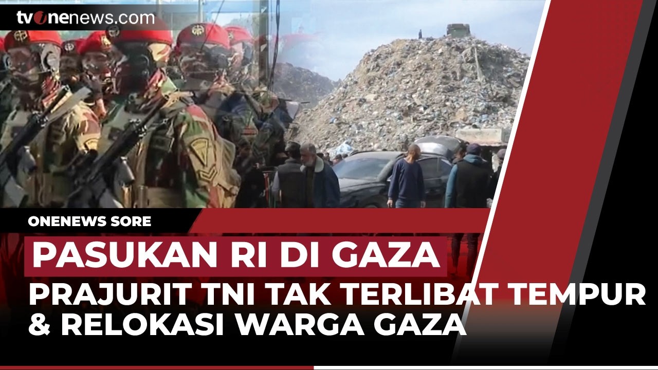 [LIVE] 🔴 TNI Tak Terlibat Tempur di Gaza, KRI Canopus Perkuat Maritim RI | OneNews Sore