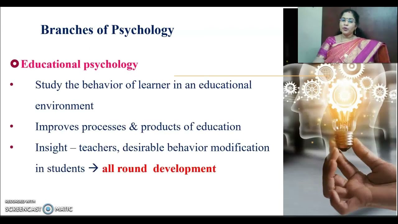 Educational Psychology and Human Growth and Development | Dr. M. Caroline Maria | Unit 1 Part 1