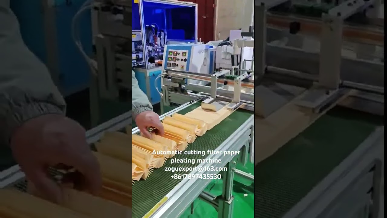 Automatic cutting filter paper pleating machine zoguexport@163.com +8617897435530