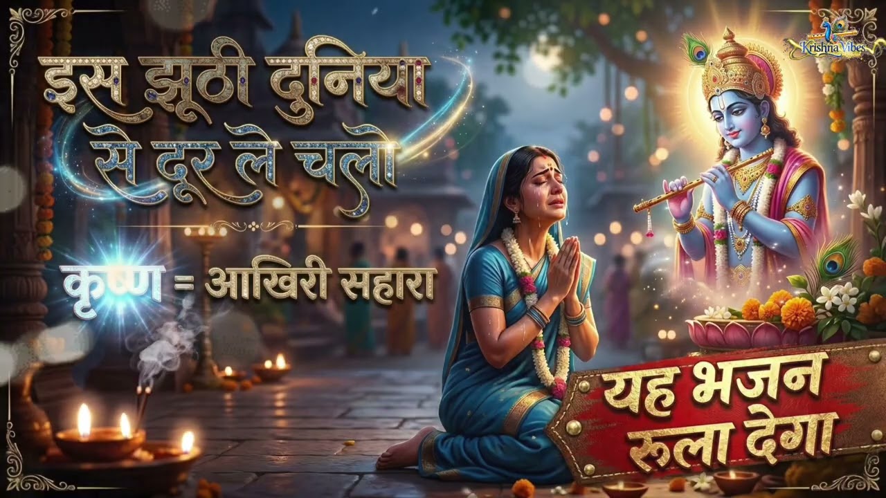 हे कृष्ण! इस झूठी दुनिया से दूर ले चलो 😭 | सुनते ही रो पड़ेंगे | Very Painful Krishna Bhajan 2026