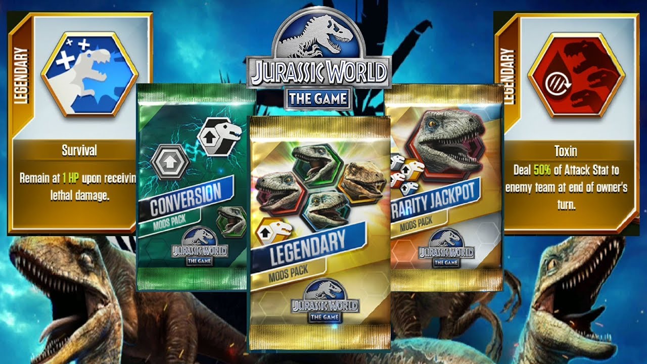 New Legendary MODs - Jurassic World The Game