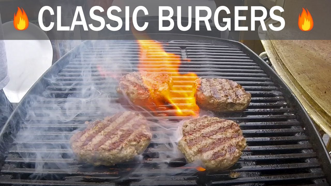 Как приготовить классические бургеры на гриле Weber Q