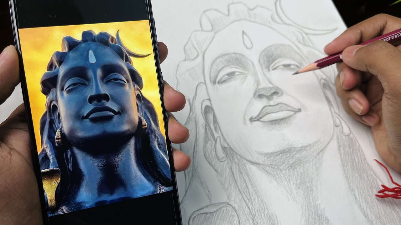 How to draw Lord Shiva,  Mahashivratri Drawing,  Outline Tutorial