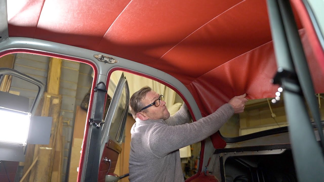How to make and fit a traditional headliner.