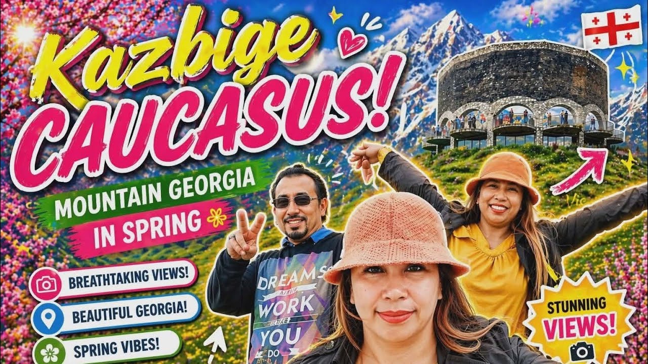 GEORGIA KAZBEGI CAUCASUS MOUNTAINS IN SPRING TIME 2024 4TH DAY OF TOUR