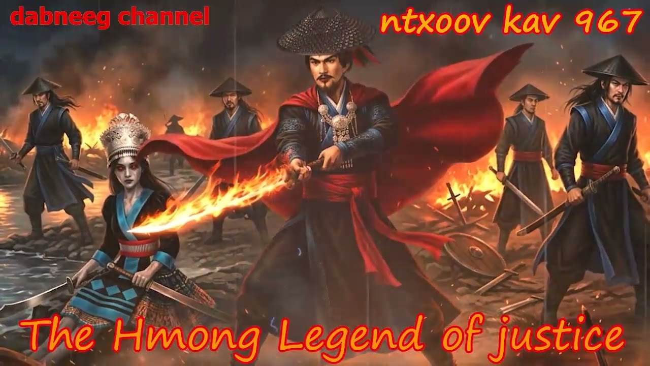 Ntxoov kav The Hmong Legend Part 967  - Nkauj Yeeb Sib - Zeej Xov Kim - Sword fighter for justice