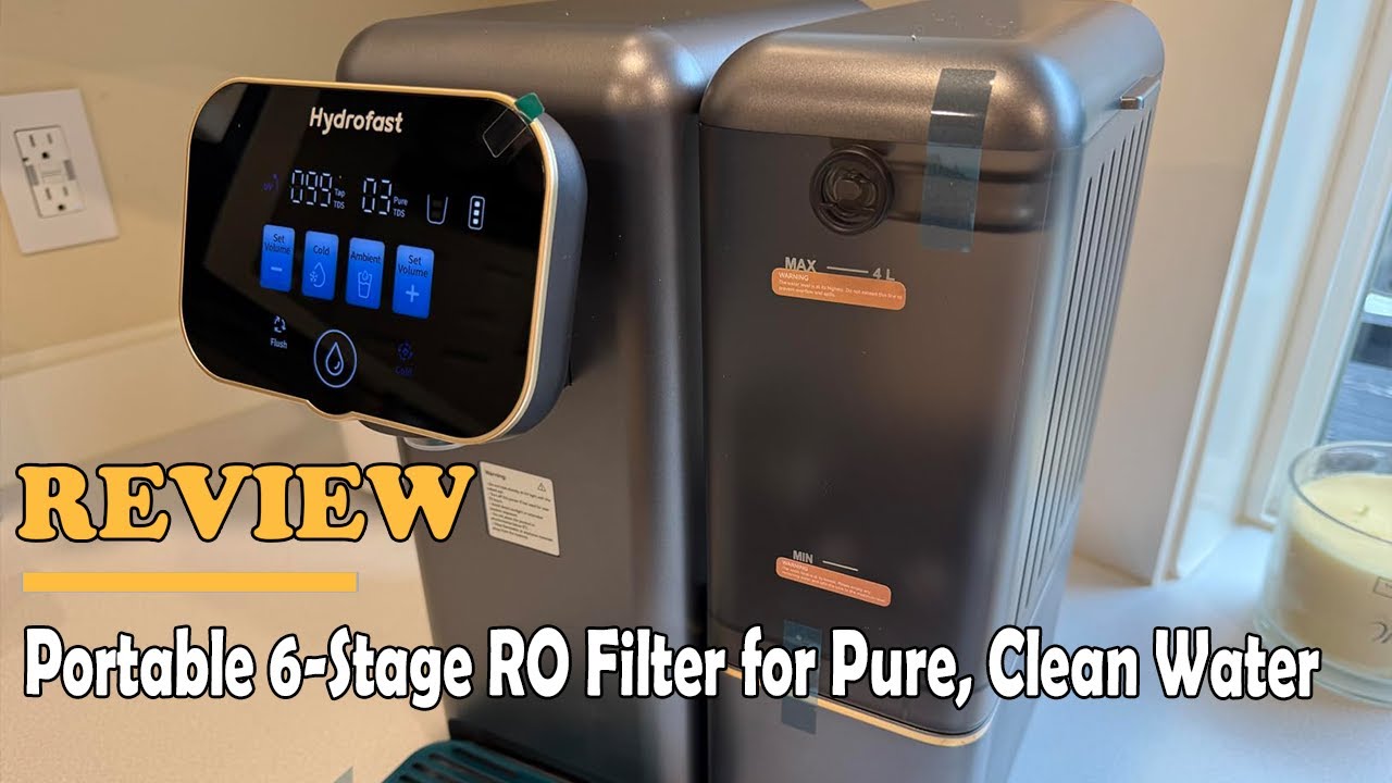 Hydrofast C100 RO Water Filtration System Review - Portable 6-Stage RO Filter for Pure, Clean Water
