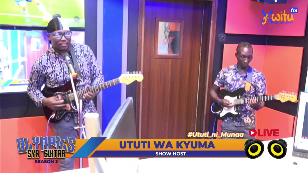 GUITAR OLYMPICS NGUTHUI VS MBUINZAU SAFARI LIVE AT KWITU FM