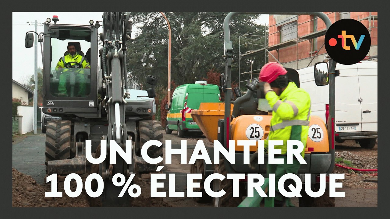 Un chantier silencieux grâce à des engins 100 % électriques