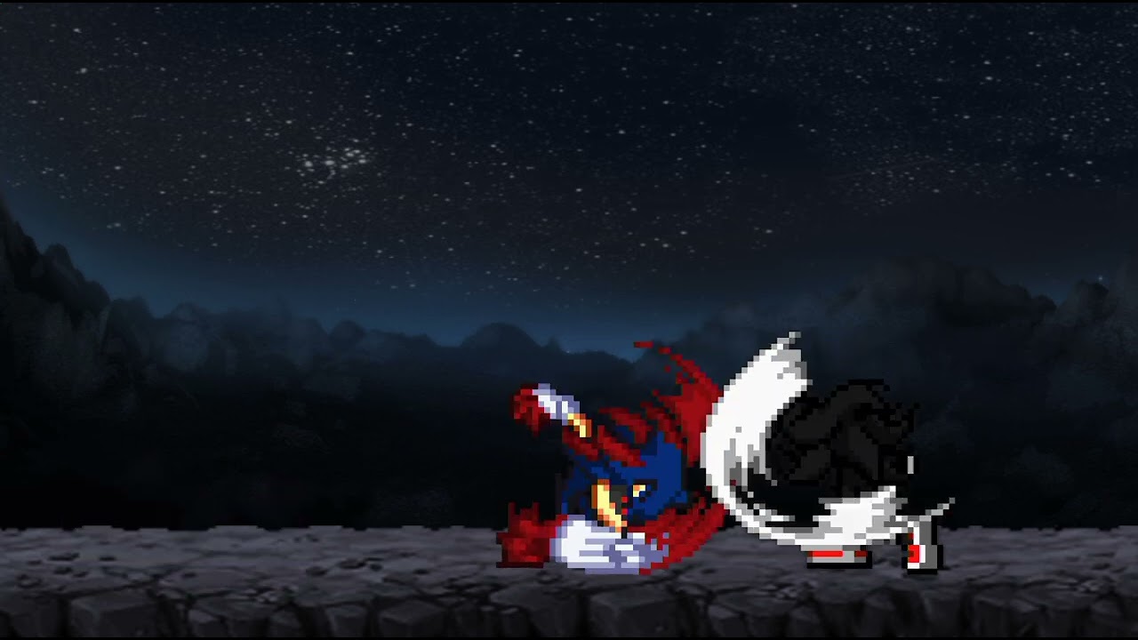 Sonic vs devilblood sonic exe (dark sonic vs dark sonic exe part 2)