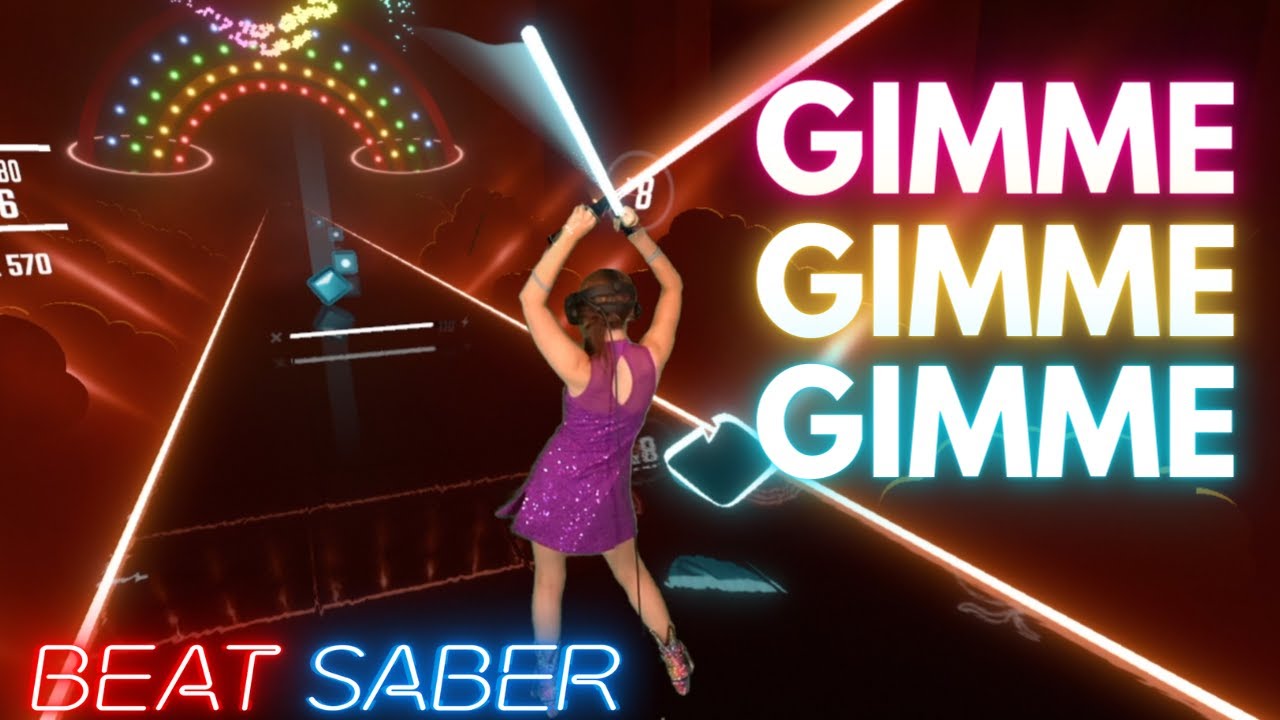 ABBA – Gimme! Gimme! Gimme! in Beat Saber! (Expert) | Mixed Reality