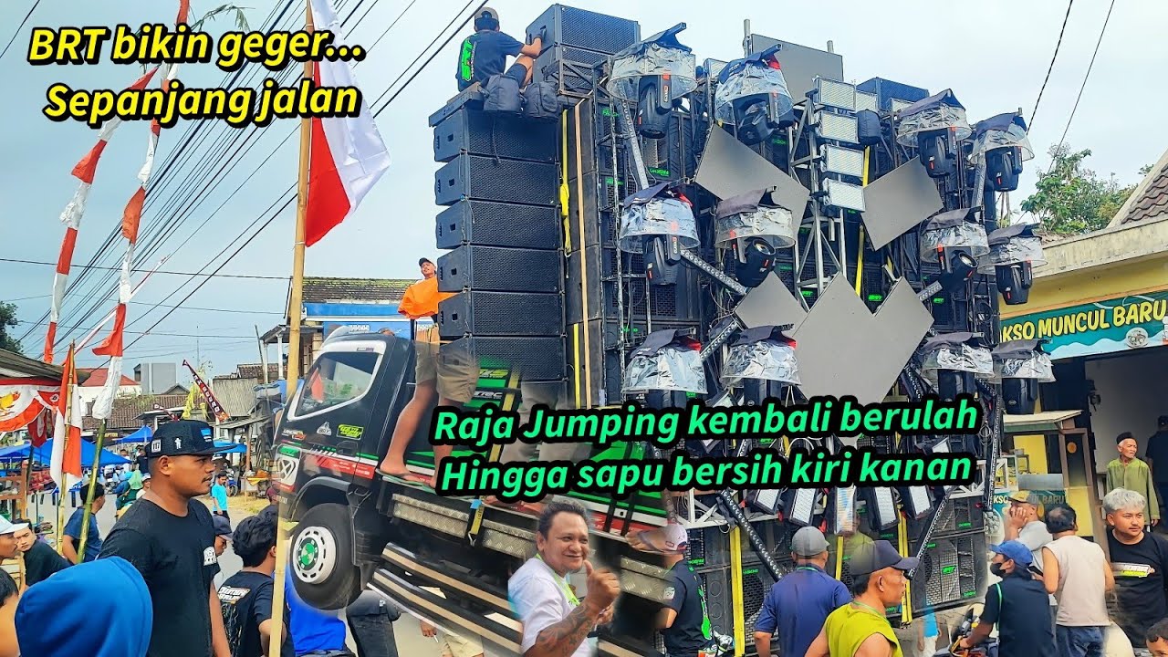 BRT JUMPING LAGI,bikin geger banyak orang sepanjang jalan menuju garis start karnaval patokpicis