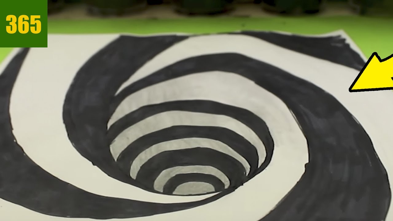 Comment dessiner une Illusion d'optique - Trou - Tutoriel