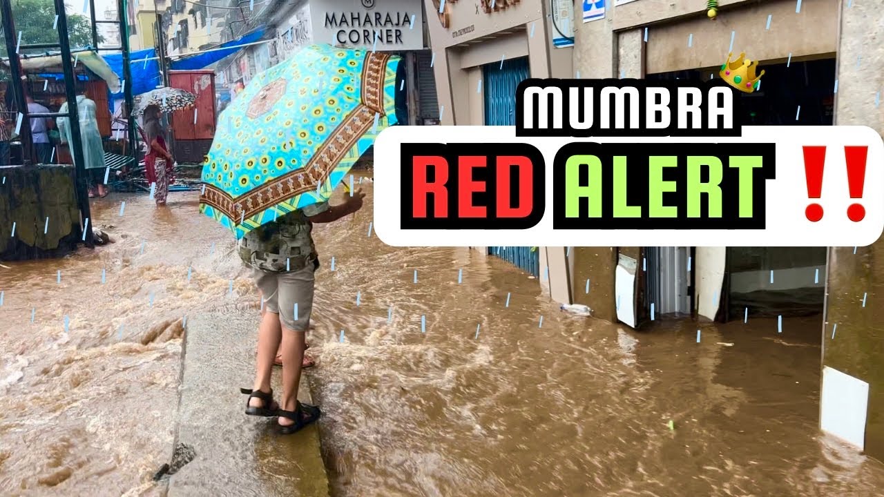 Mumbra me bhara paani 4K Full Vlog Video | High Alert Mumbra Tour In 4K | Mumbra Vlog in 4K |