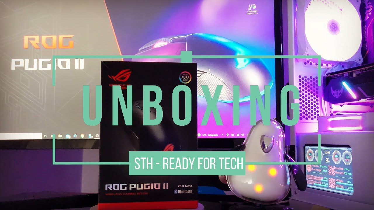 ASUS ROG Pugio II ambidextrous gaming mouse  Pugio 2 - UNBOXING