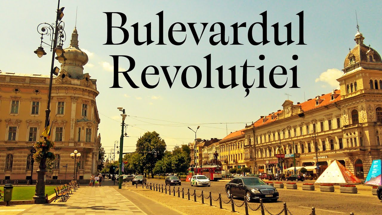 Cladiri istorice pe Bulevardul Revolutiei din Arad, centrul vechi