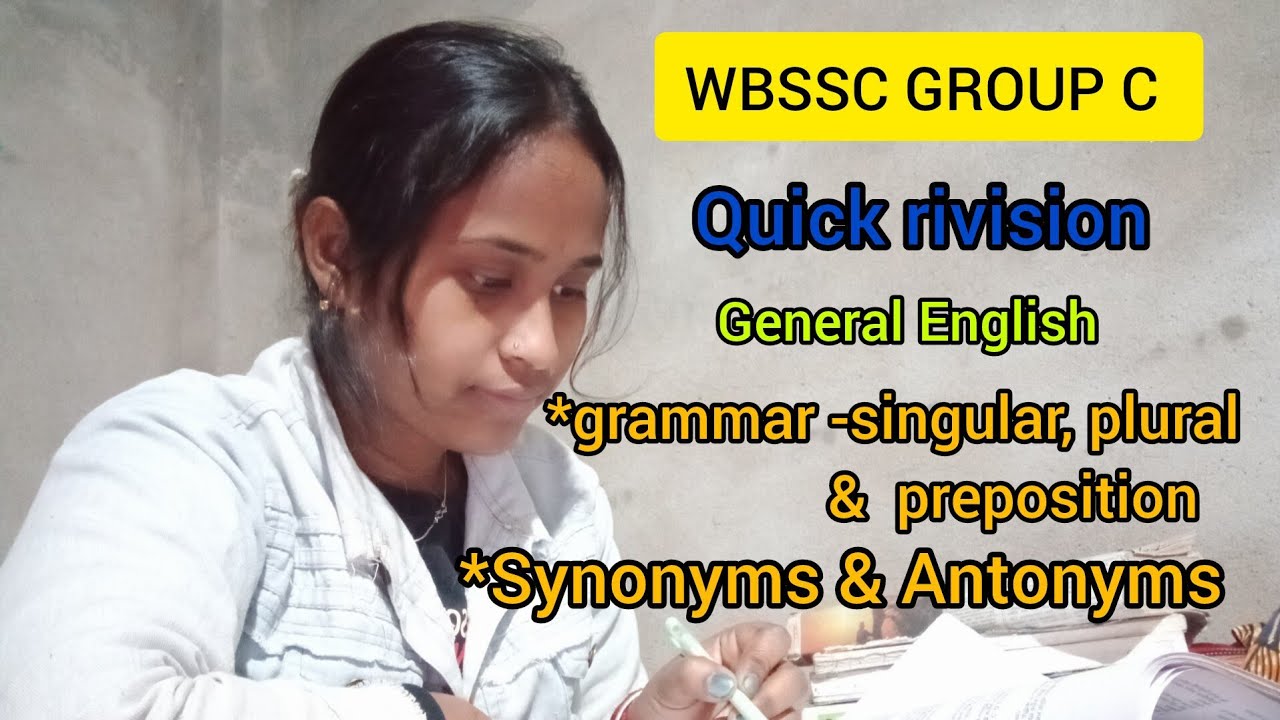 WB SSC GROUP C ENGLISH QUICK RIVISION 🎯🧿 || wb ssc exam study vlog || English rivision #wbssc #vlog 