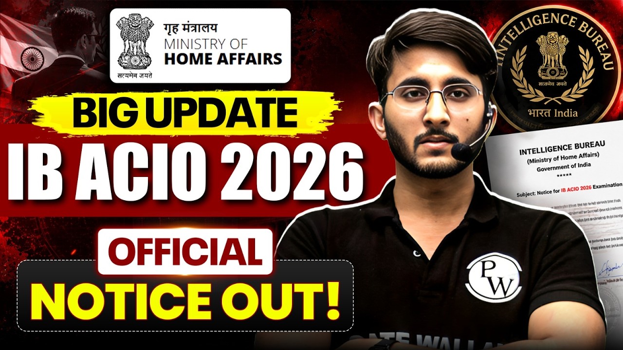 IB ACIO 2026 Notification Out | Eligibility, Exam Pattern & Syllabus Explained | Complete Details