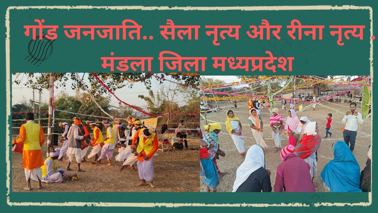 सैला नृत्य।।रीना नृत्य।। गोंड जनजाति का सैला।।धनगांव मंडला जिला मध्यप्रदेश 