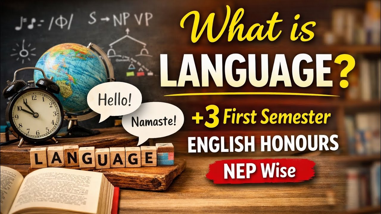 What is Language? | Introduction to Linguistics | +3 First Semester English Honours | NEP