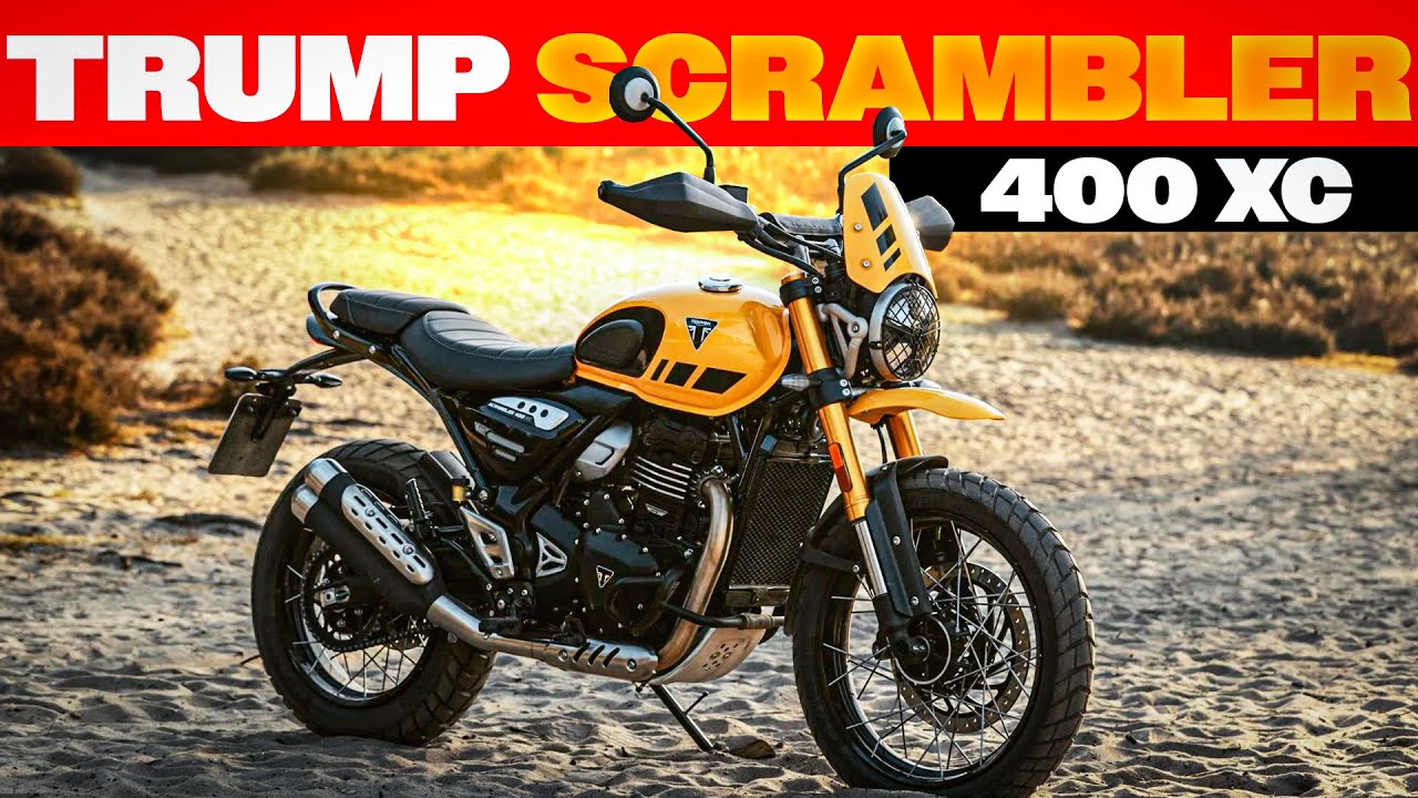 LEVEI UM TOMBO no Teste da NOVA Triumph SCRAMBLER 400XC 😂MELHOR VÍDEO😂 | Preço, Cor, Seguro
