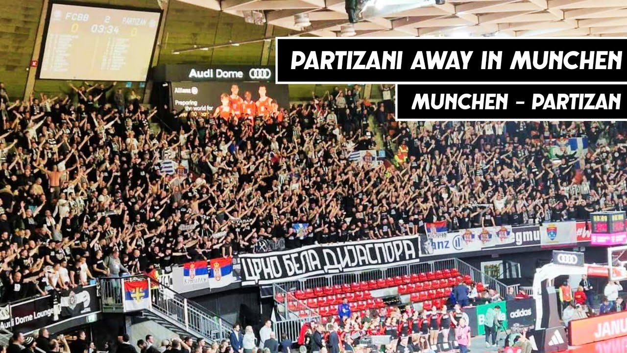Grobari Partizan Ultras In Munchen, Germany || Bayern Munchen vs Partizan (09.02.23)