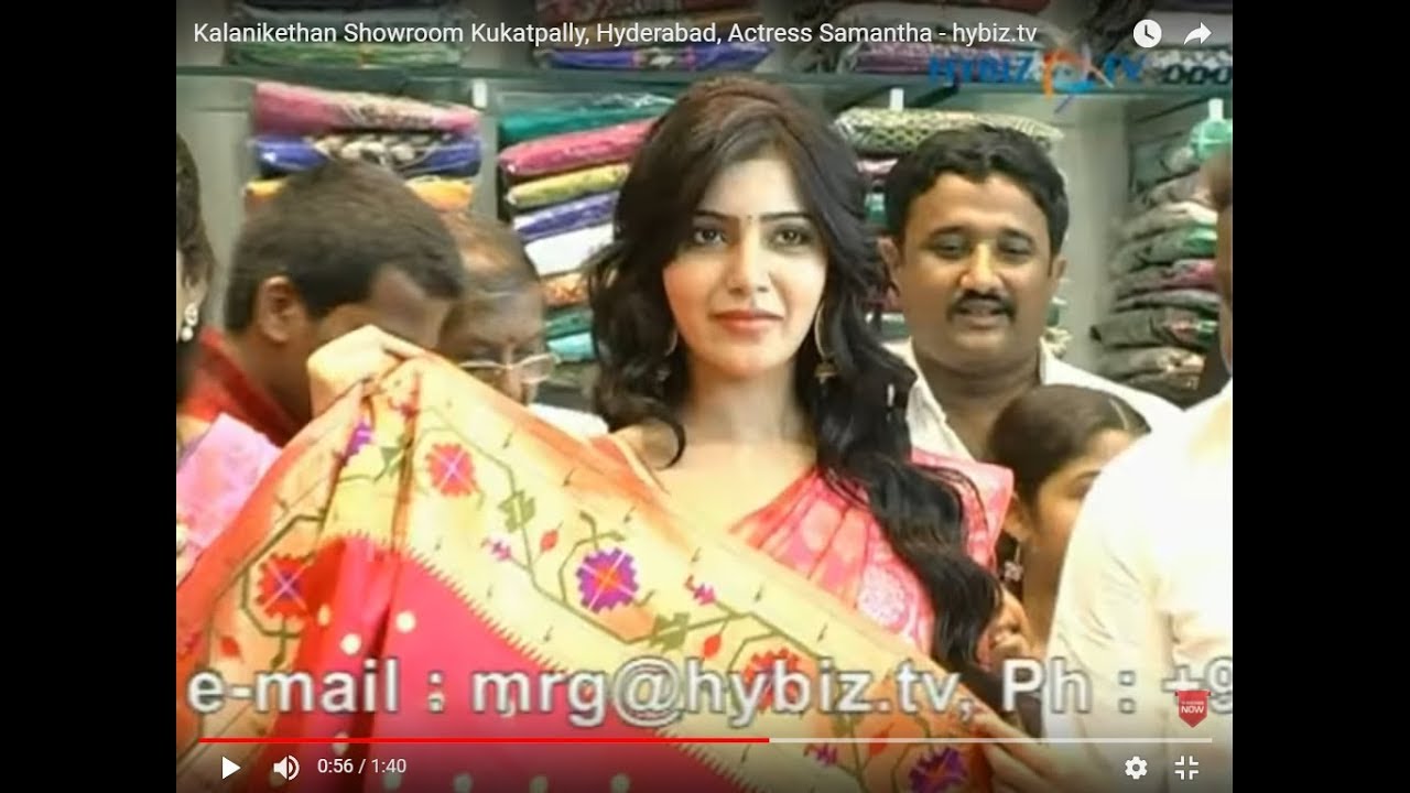 Samantha  launched Kalaniketan Wedding Mall in Kukatpally, Hyderabad