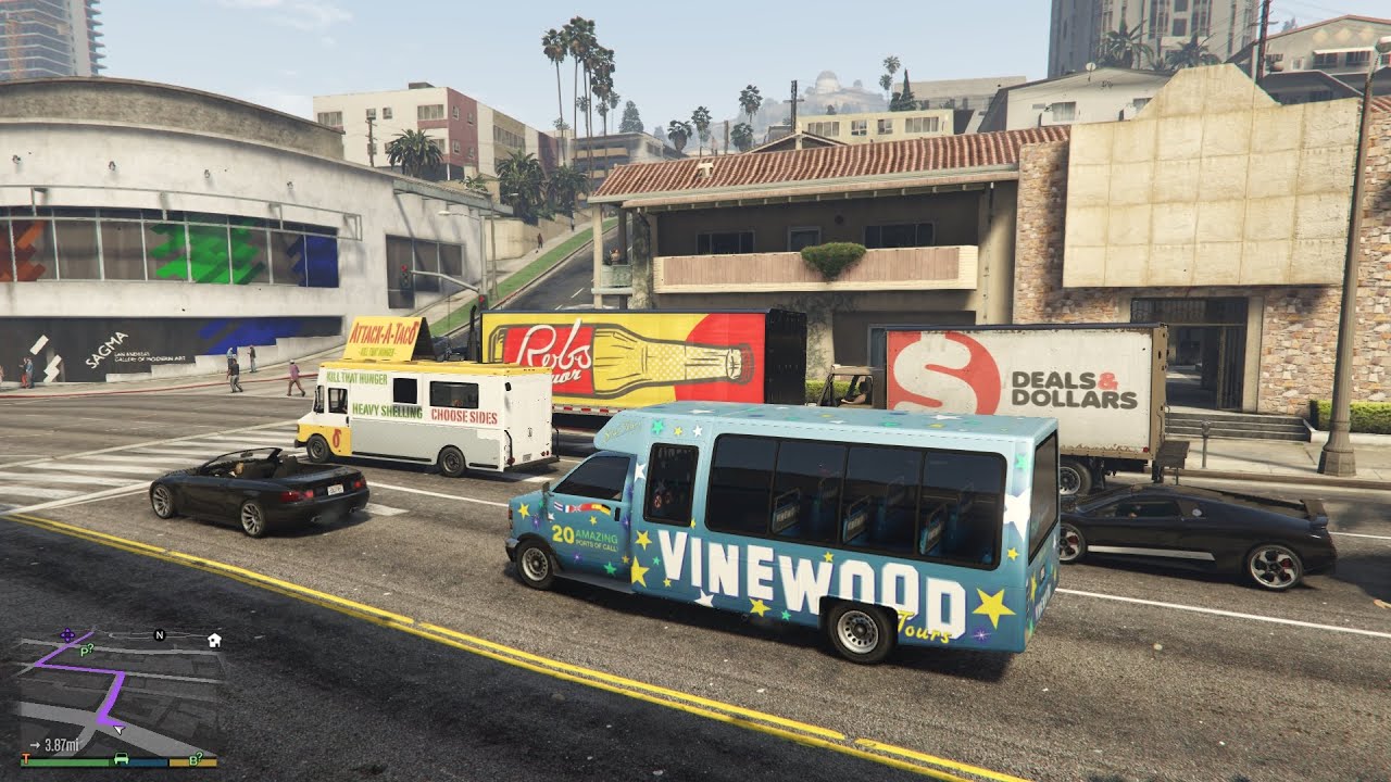 Driving VineWood Tourist Mini Bus in GTA V | AP Gaming 2023