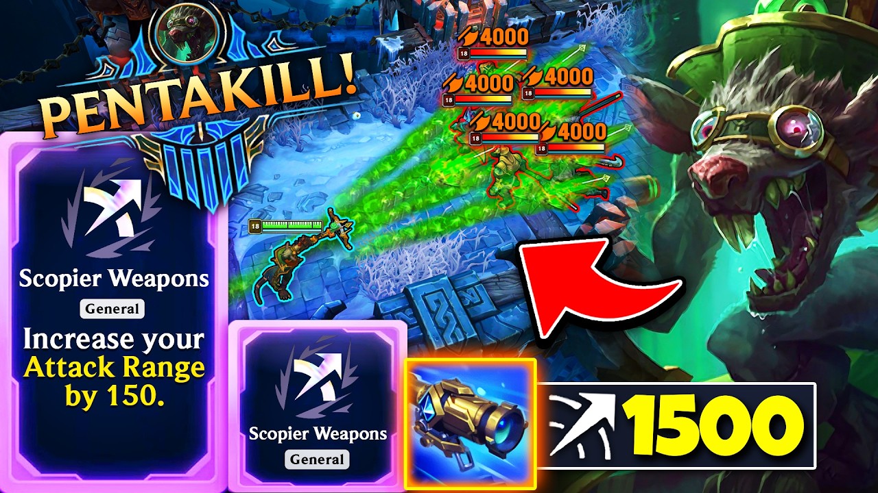 WORLD RECORD 1500 RANGE TWITCH GOD ROLL - CROSS MAP PENTAKILL