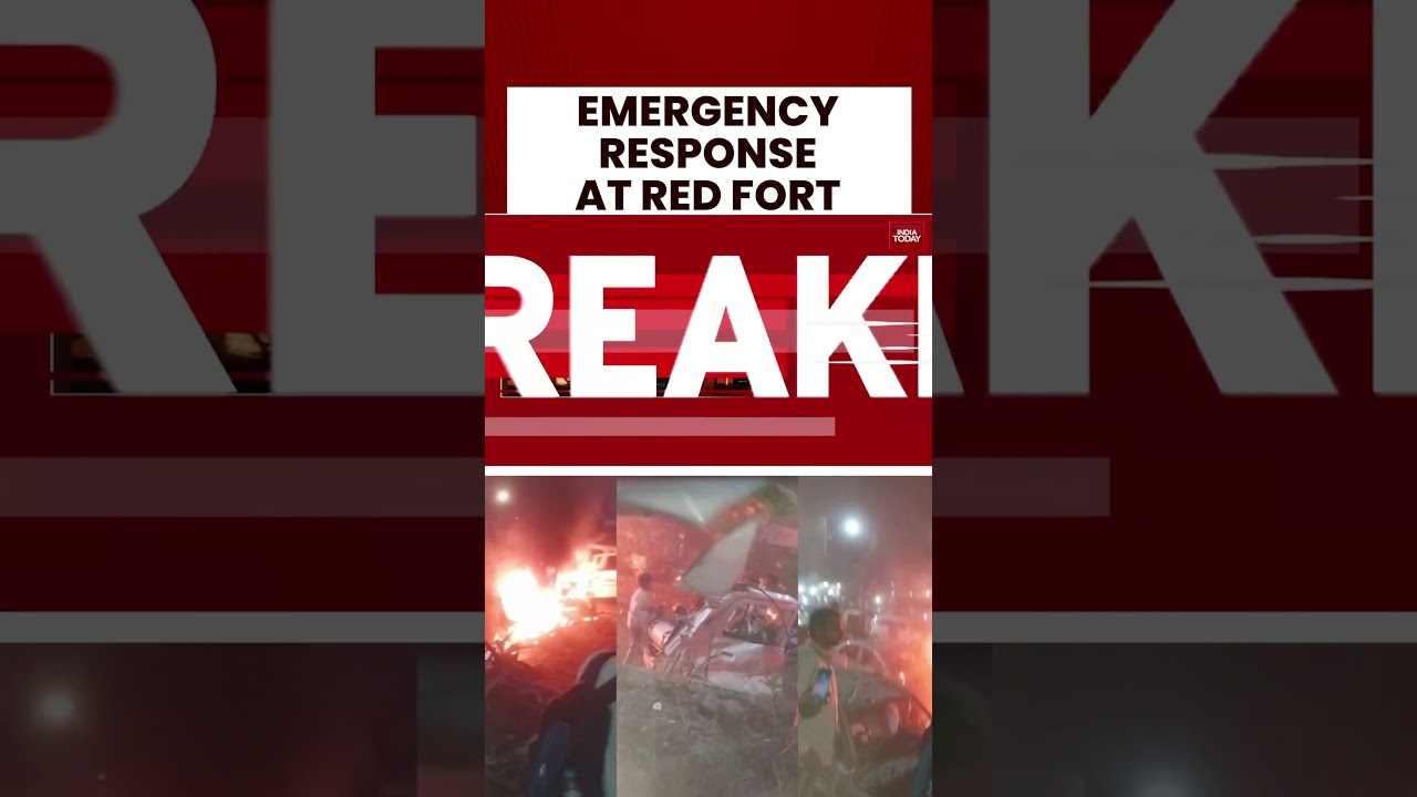 Emergency Response Underway After Blast Near Red Fort #delhiblast #lalkila #redfort
