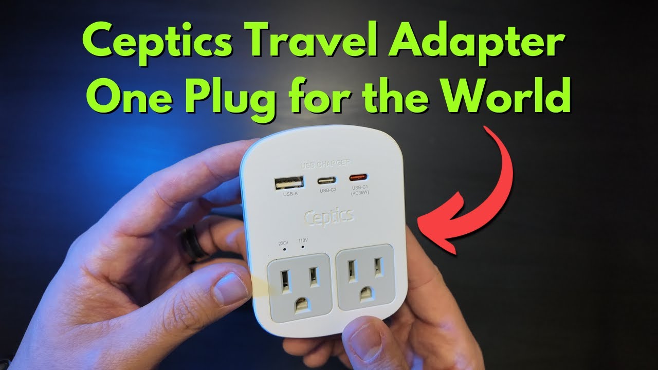Ceptics Travel Adapter - One Plug for the World