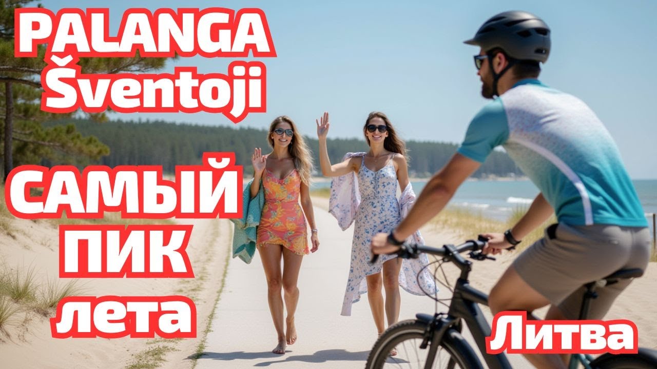 Palanga - Šventoji. Литовские курорты в РАЗГАР СЕЗОНА #литва #palanga