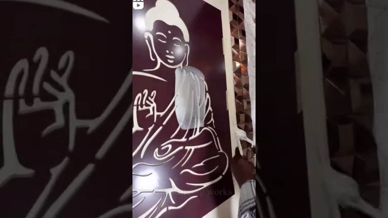 😍🥰Buddha wall😘 painting structure🥳🤡#shorts