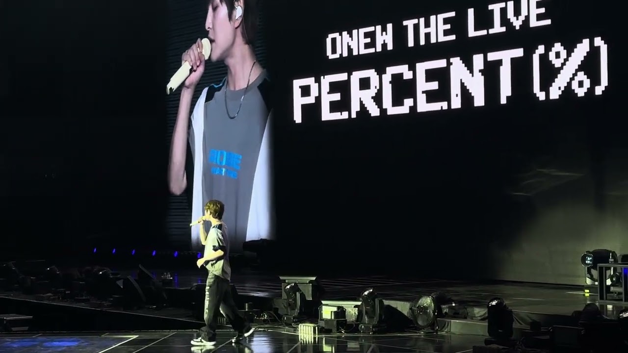 250803 ONEW THE LIVE: PERCENT SOUNDCHECK 온유 ONEW
