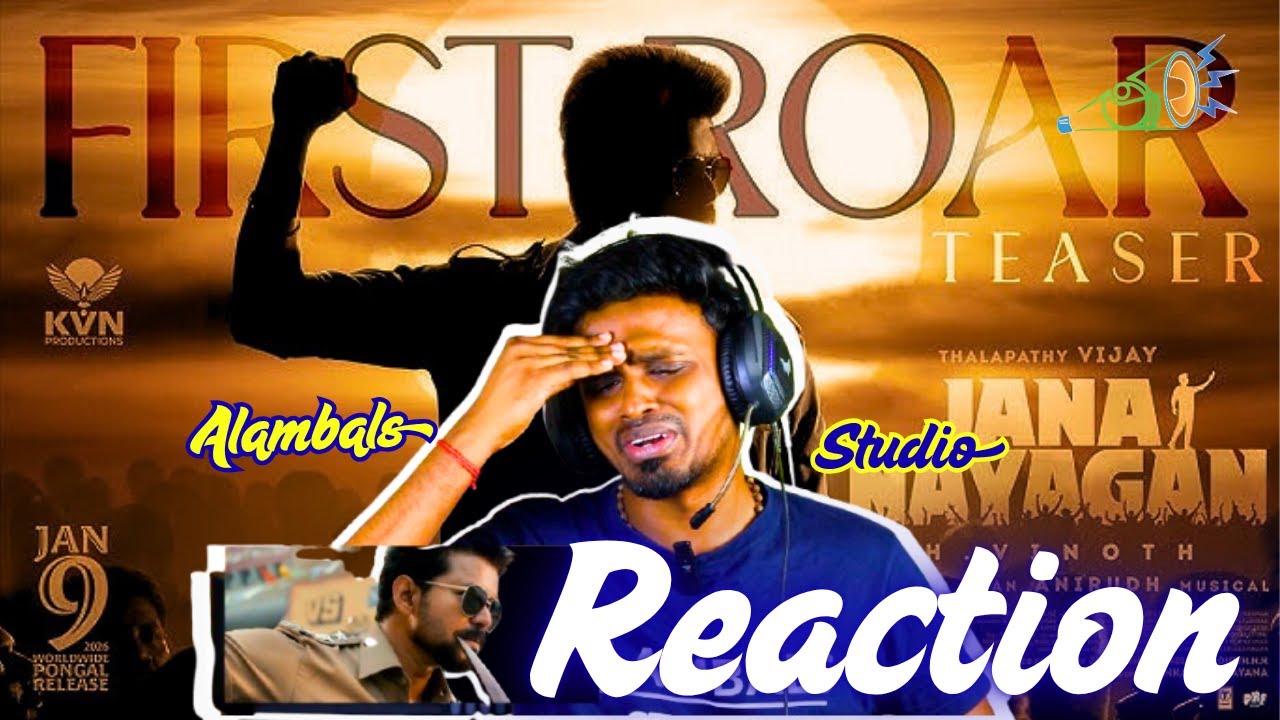 REACTION‼️ The First ROAR - Jana Nayagan🔥🦁 | Happy Birthday TN CM Thalapathy Vijay | Malaysia