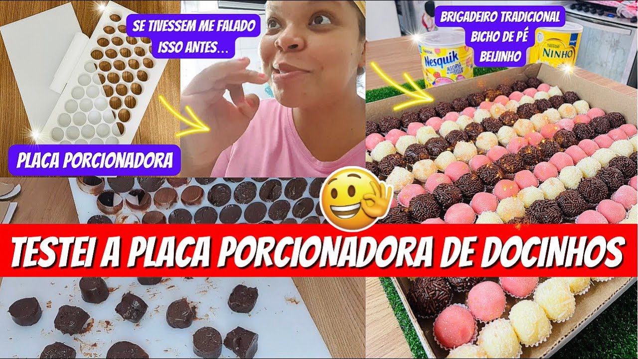 ✅FAZENDO 150 DOCINHOS USANDO A PLACA PORCIONADORA DE DOCES / PLACA PORCIONADORA VALE A PENA? 🤔