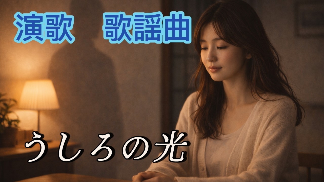 うしろの光　～貴方は一人ではない～　見守ってくれる影　[パル尾の世界] の演歌・歌謡曲　#哀愁 #昭和歌謡 #昭和歌謡カバー #昭和 #昭和演歌 #歌詞動画 #あなたの心に